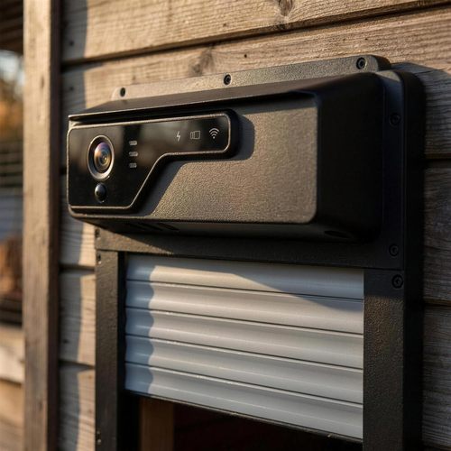 Close-up of the Vision door 1080p camera bar